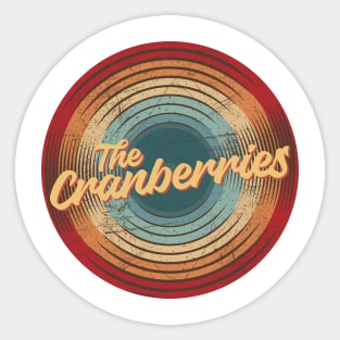 the cranberries vintage circle Sticker